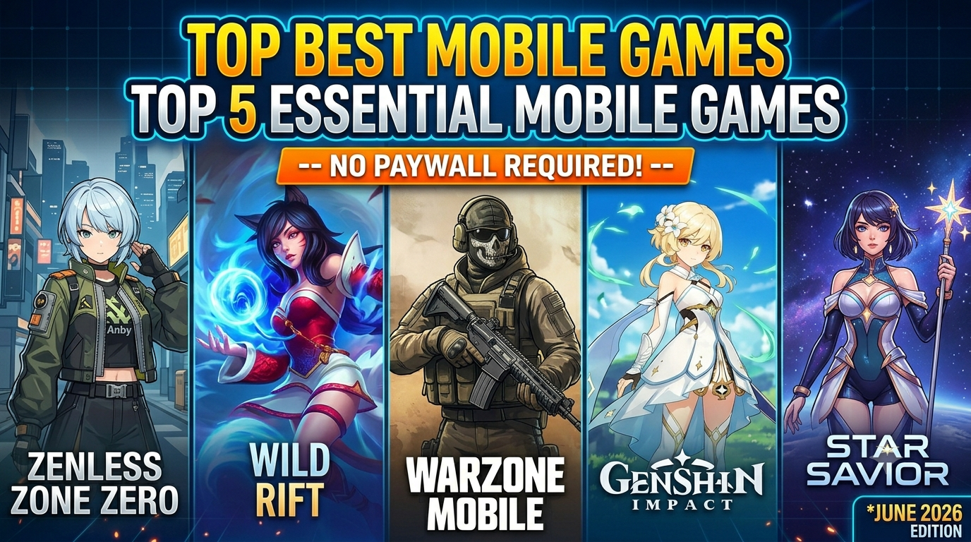 Top 10 Best Free Mobile Games of 2026: Play for Free, No Paywall Required