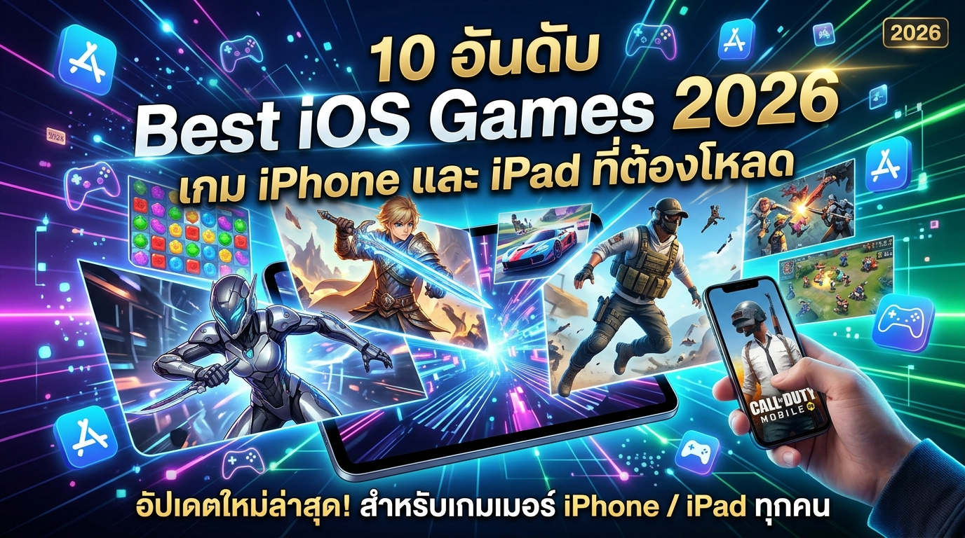 10 อันดับ Best iOS Games 2026 เกม iPhone และ iPad ที่ต้องโหลด
